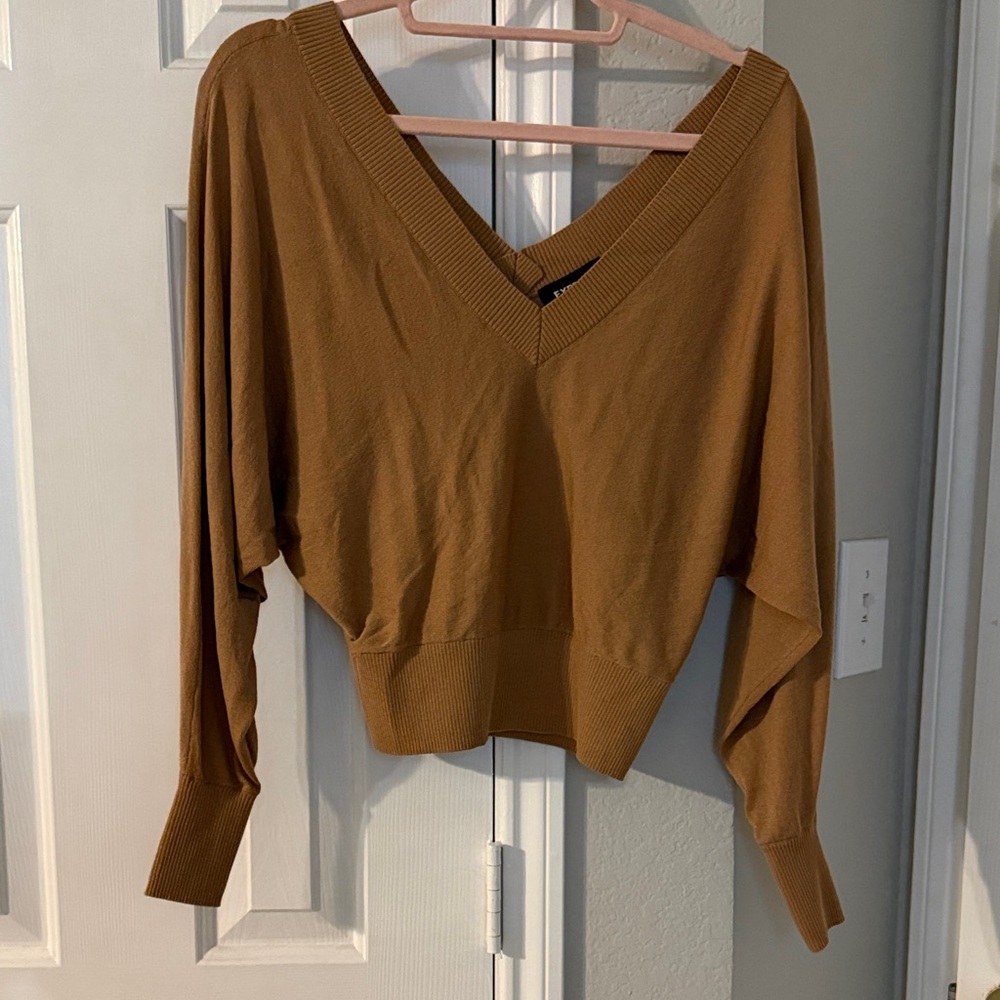 Express Tan Knit Sweater